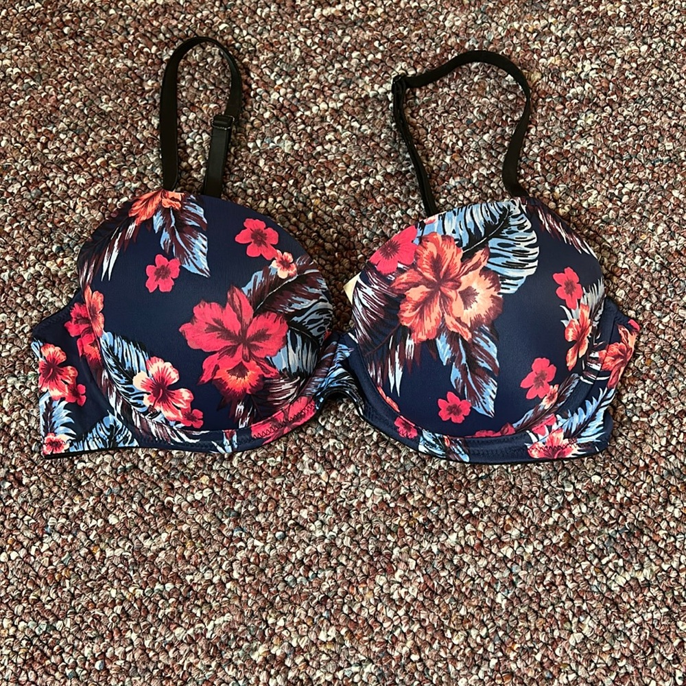 Floral Print Women's Bra